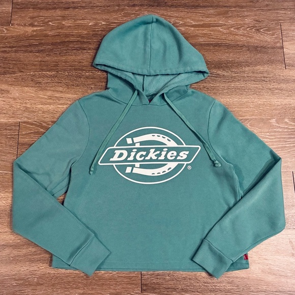 Dickies | Logo Fleece Sweatshirt in Teal Size Medium - Picture 1 of 4